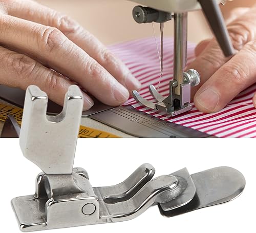 Miniatura 5 de Estink Prensatelas plegables inferiores de acero inoxidable máquina de dobladillo enrollado máquina de coser general para automóviles planos