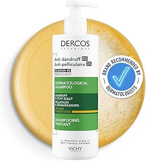 Dercos Anti-Dandruff and Anti-Itch Shampoo for Dry Hair and Scalp 390ml