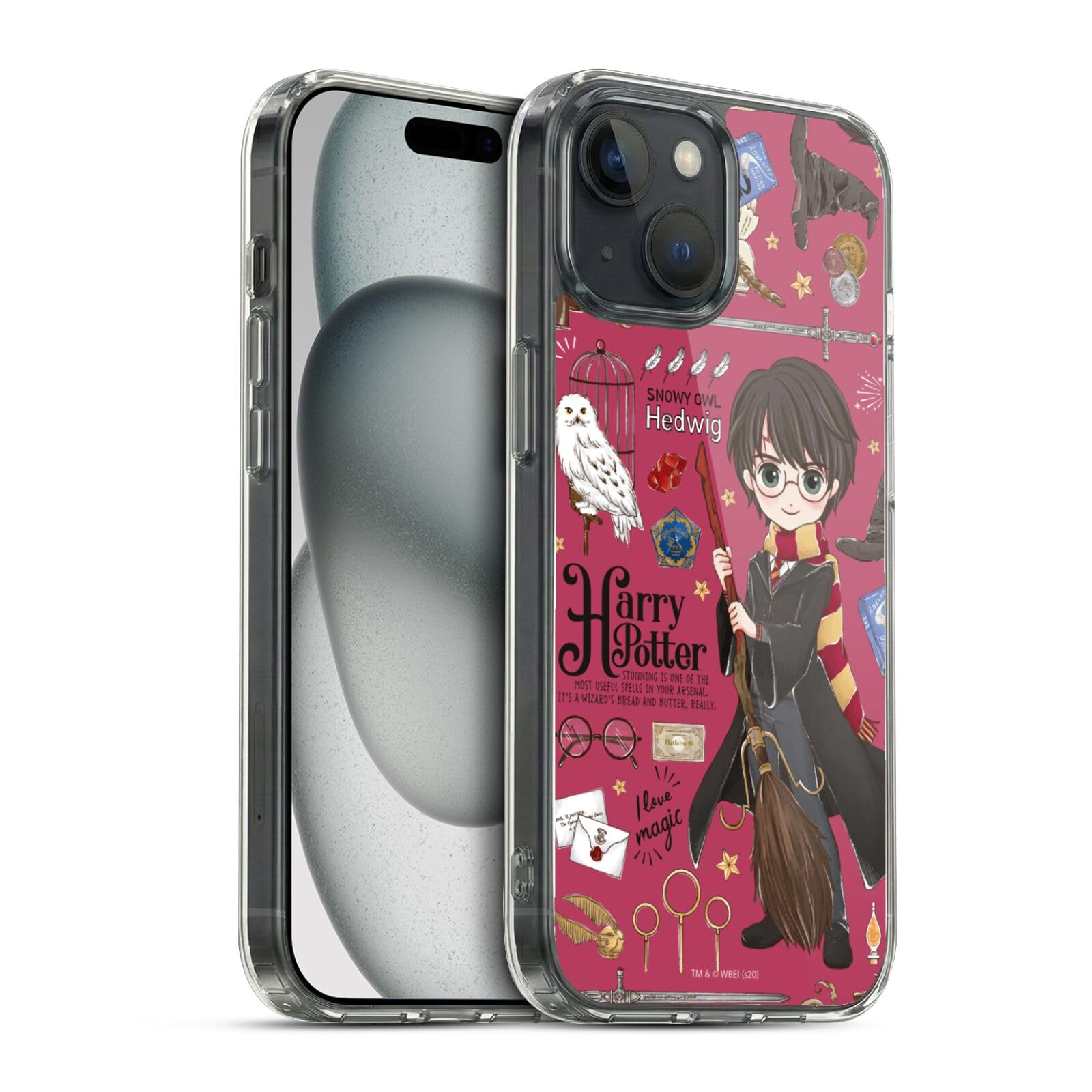 Head Case Designs Licenciado Oficialmente Harry Potter Patrón Luna Reliquias de la Muerte XXXVII Caso Funda de Gel Suave Compatible con Apple iPhone 12 / iPhone 12 Pro — view 120