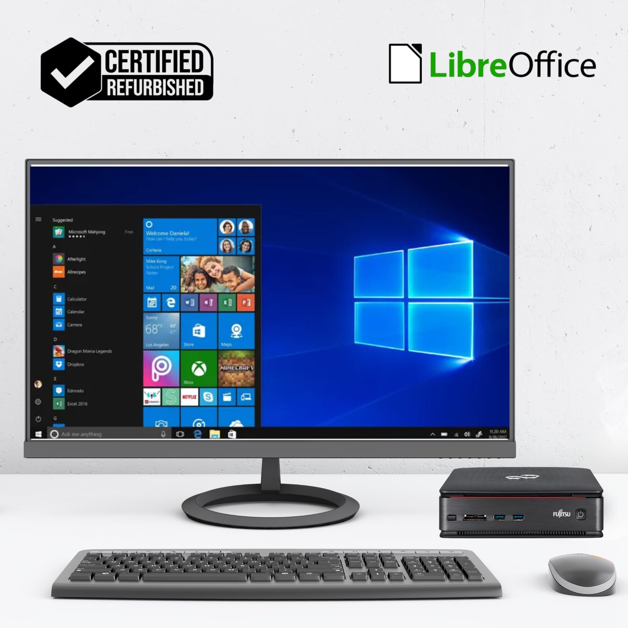 Fujitsu Esprimo - Mini PC Desktop Computer - Intel i5-4570T 2 Core