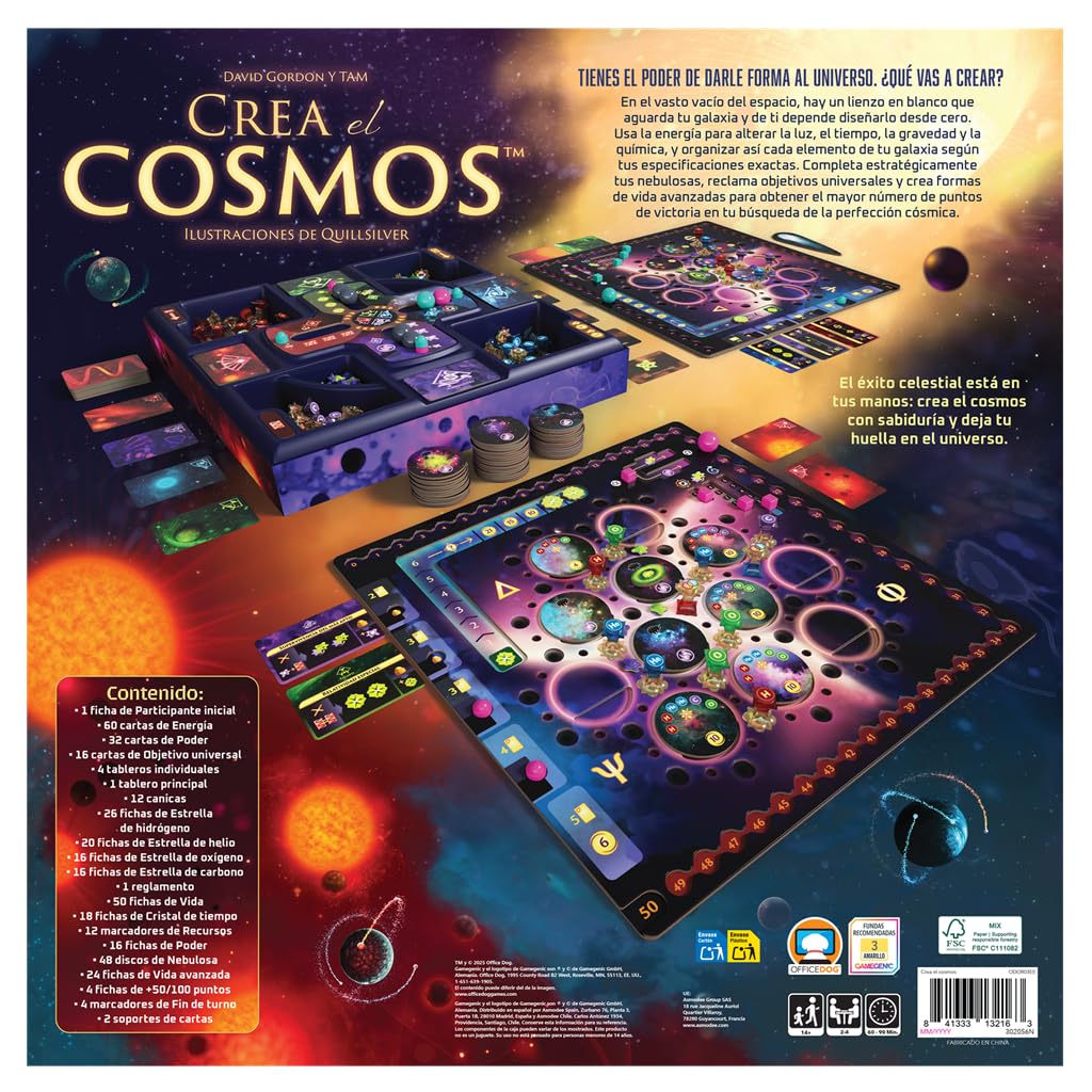 Asmodee CREA el Cosmos | Juego De Mesa: Construye La Galaxia
