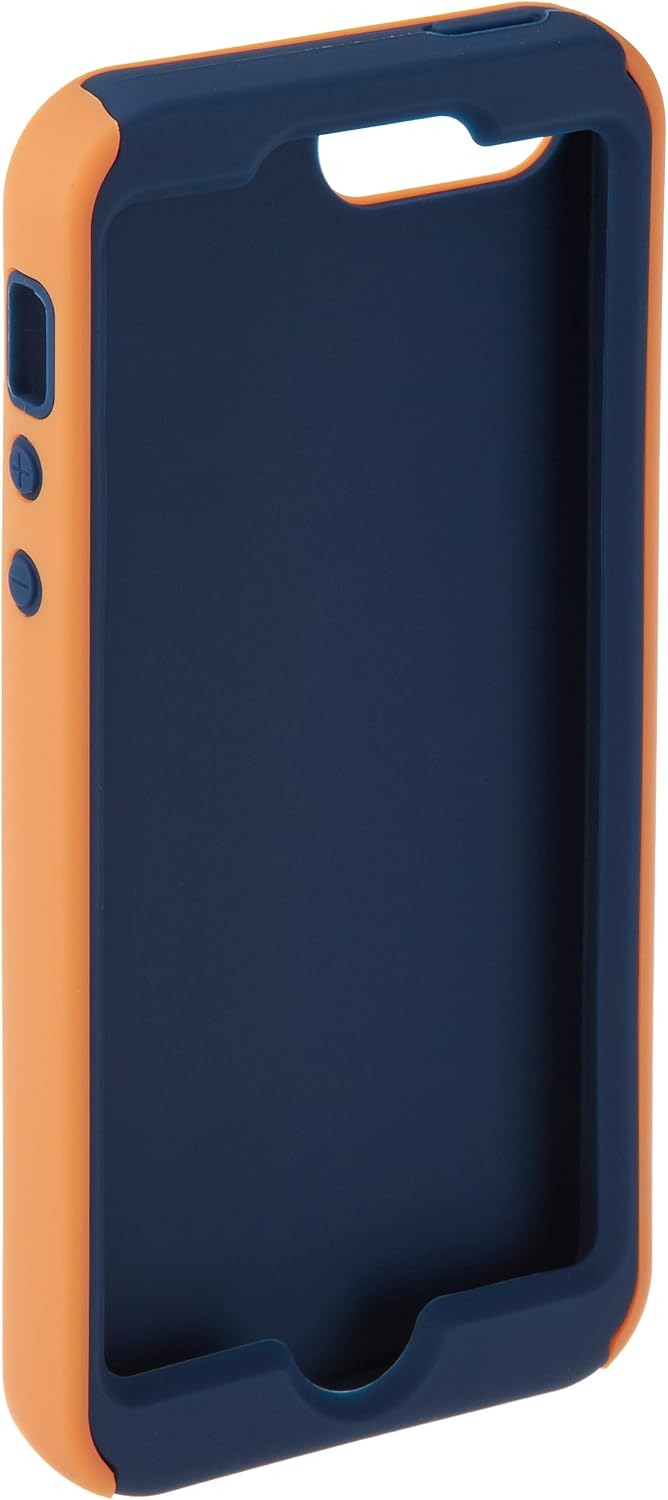 Amazon Basics PC/Silicon Case for iPhone 5S & iPhone 5 - Orange / Blue