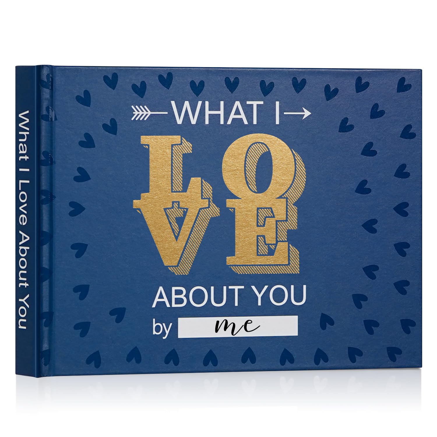 Miaikoe What I Love about You Book, Fill-in-the-Blank Love Journal Book for Couples Boyfriend Girlfriend Husband Wife Birthday Christmas Gifts Stocking Stuffer (Blue)