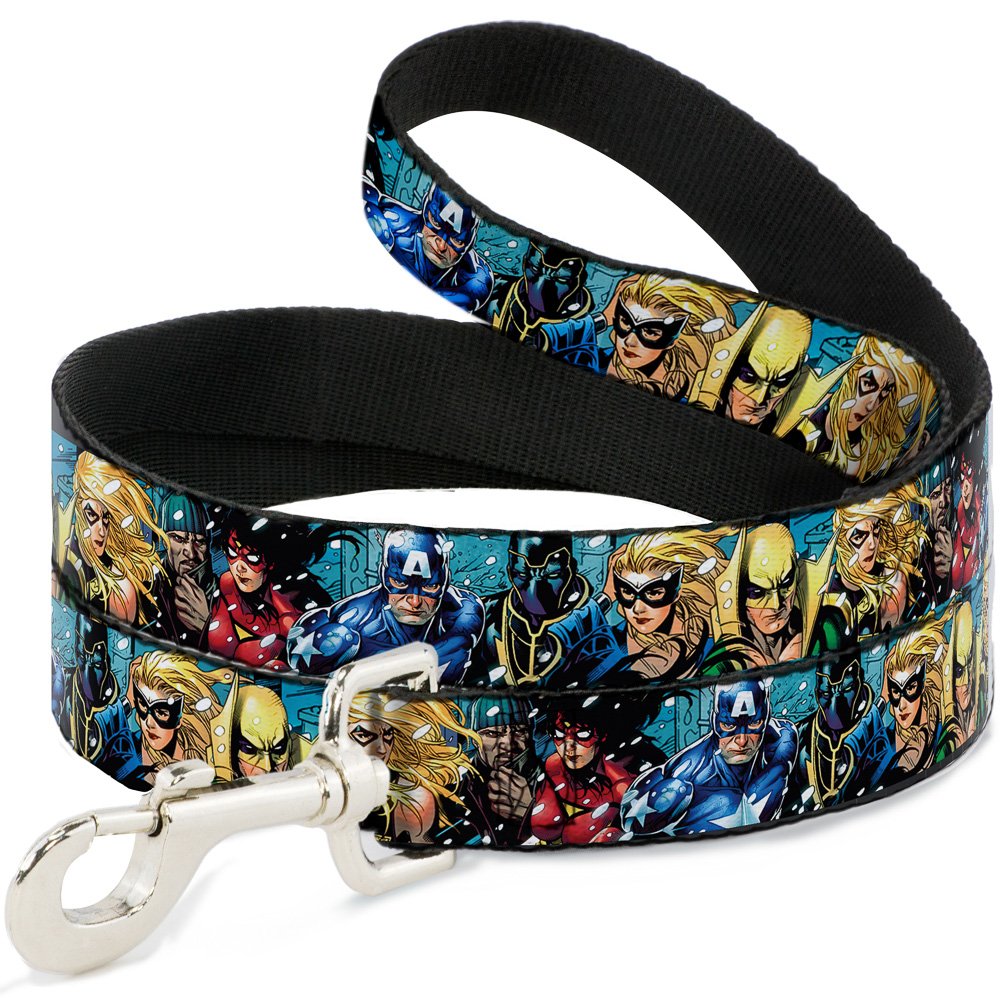 Laisse anti-torsion Marvel Avengers Buckle Down pour chien qui tire