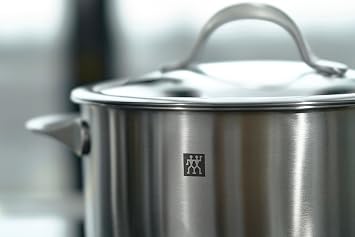 Zwilling Essence Cookware Set, Stainless Steel and Glass, 5 Pieces, Silver Color