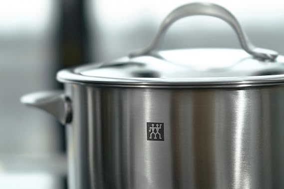 Zwilling Essence Cookware Set, Stainless Steel and Glass, 5 Pieces, Silver Color