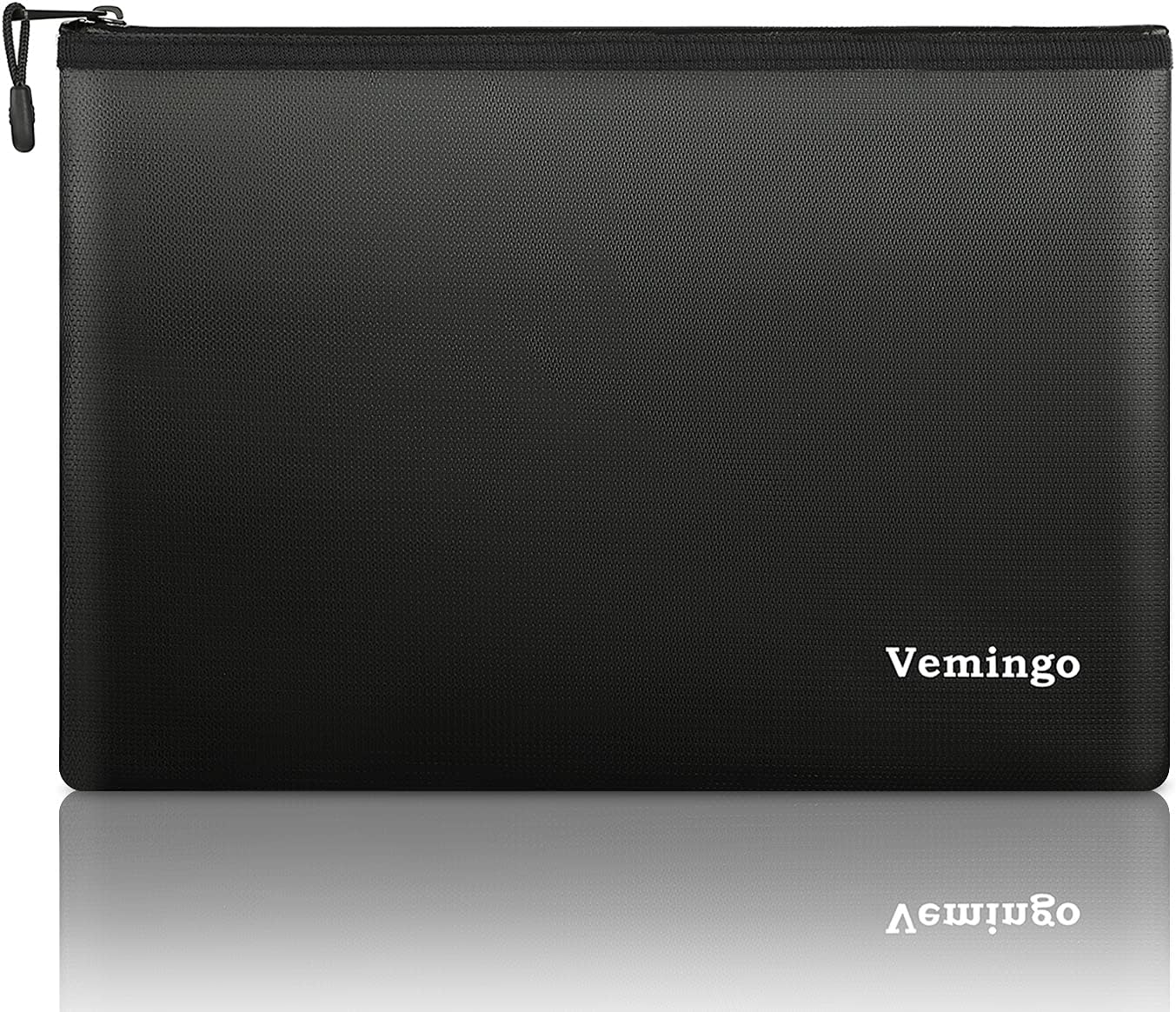 Fireproof Document Bag, Vemingo Water Resistant Fire Safe Storage Pouch with Upgraded Zipper for Money Cash, A4 Document Files, Passport, Tablet etc.