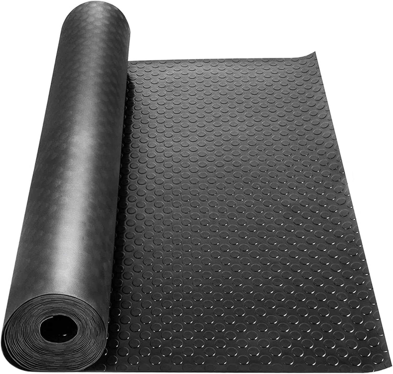 Alfombrilla de goma granulada, 500 x 100 cm, 3 mm, alfombrilla protectora de suelo con estera granulada, alfombra de goma fuerte como suelo de taller, alfombrilla antideslizante para banco de