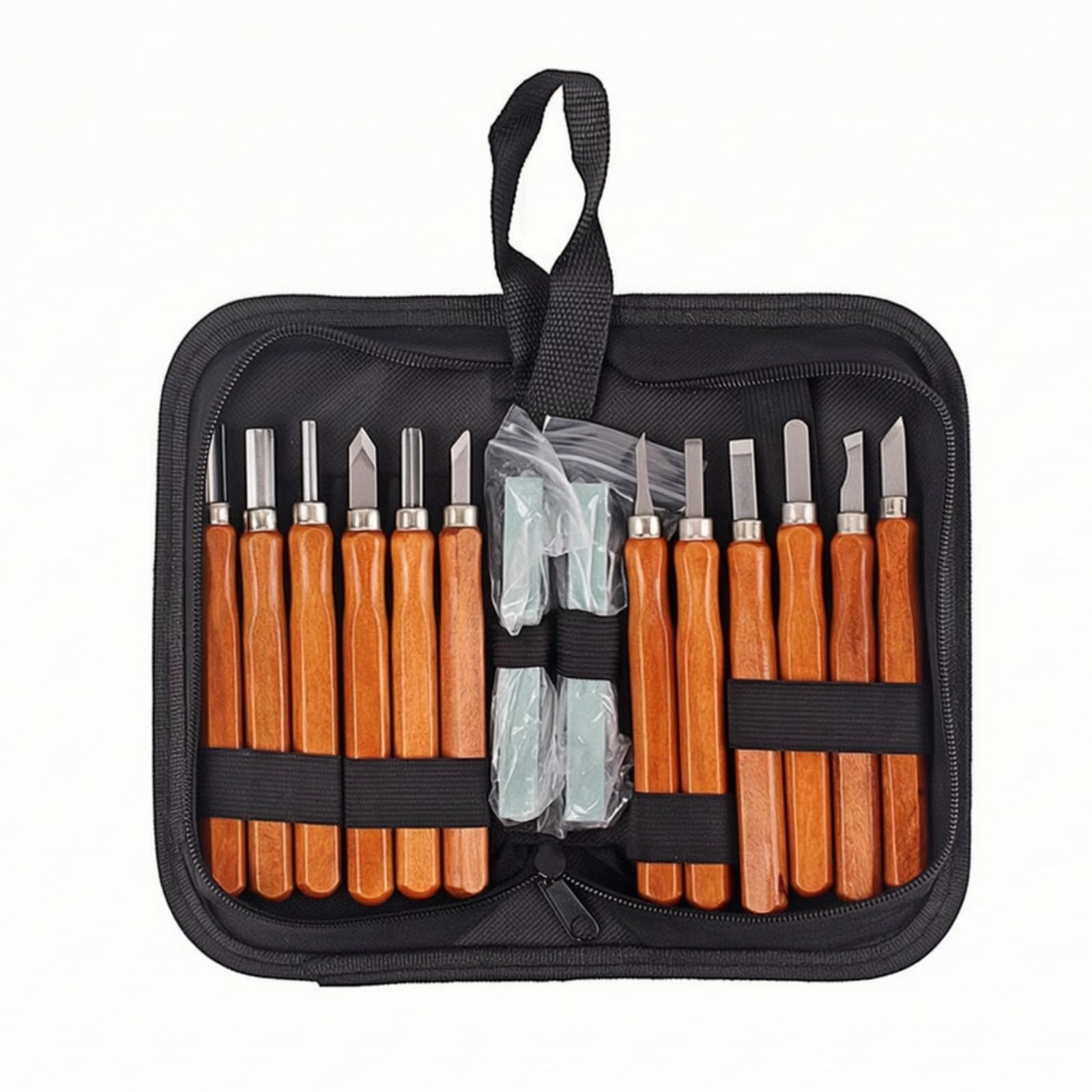 perfeclan Juego Cinceles con Estuche | Profesional, Juego Cinceles con afilador Afilar, para Taller, Luthiers