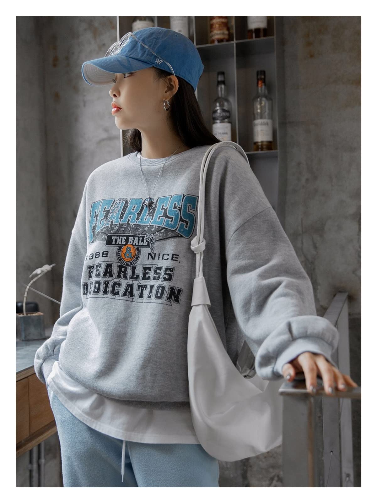 Sudadera de manga larga mujer XL ropa deportiva casual jersey básico 1