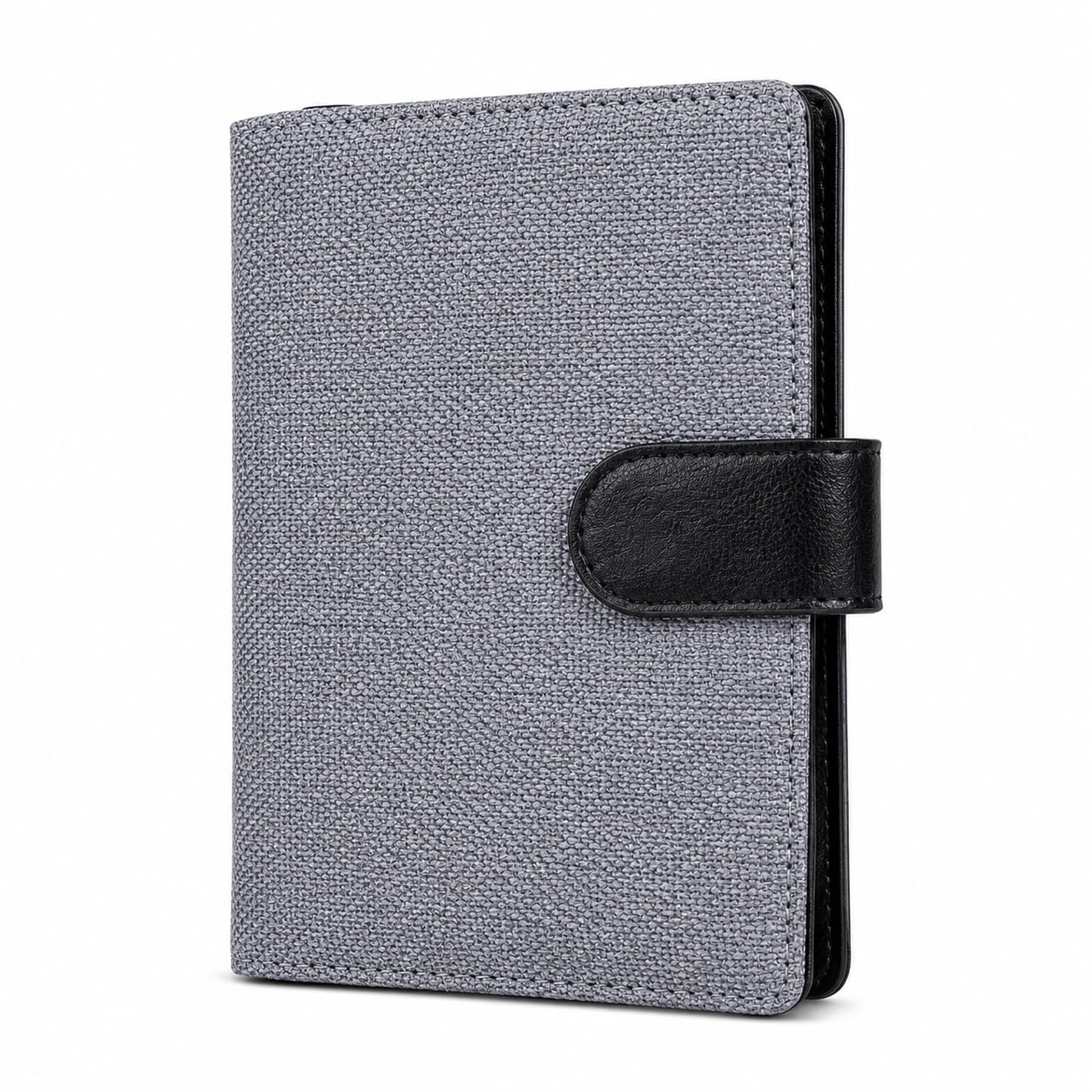 StockPile Passport Holder Wallet with SIM Card Holder, RFID Travel Passport Organizer, Document Wallet with Card Slots, Boarding Pass, Currency Pocket & Pen Holder | Magnetic Closure | Gray-image-7