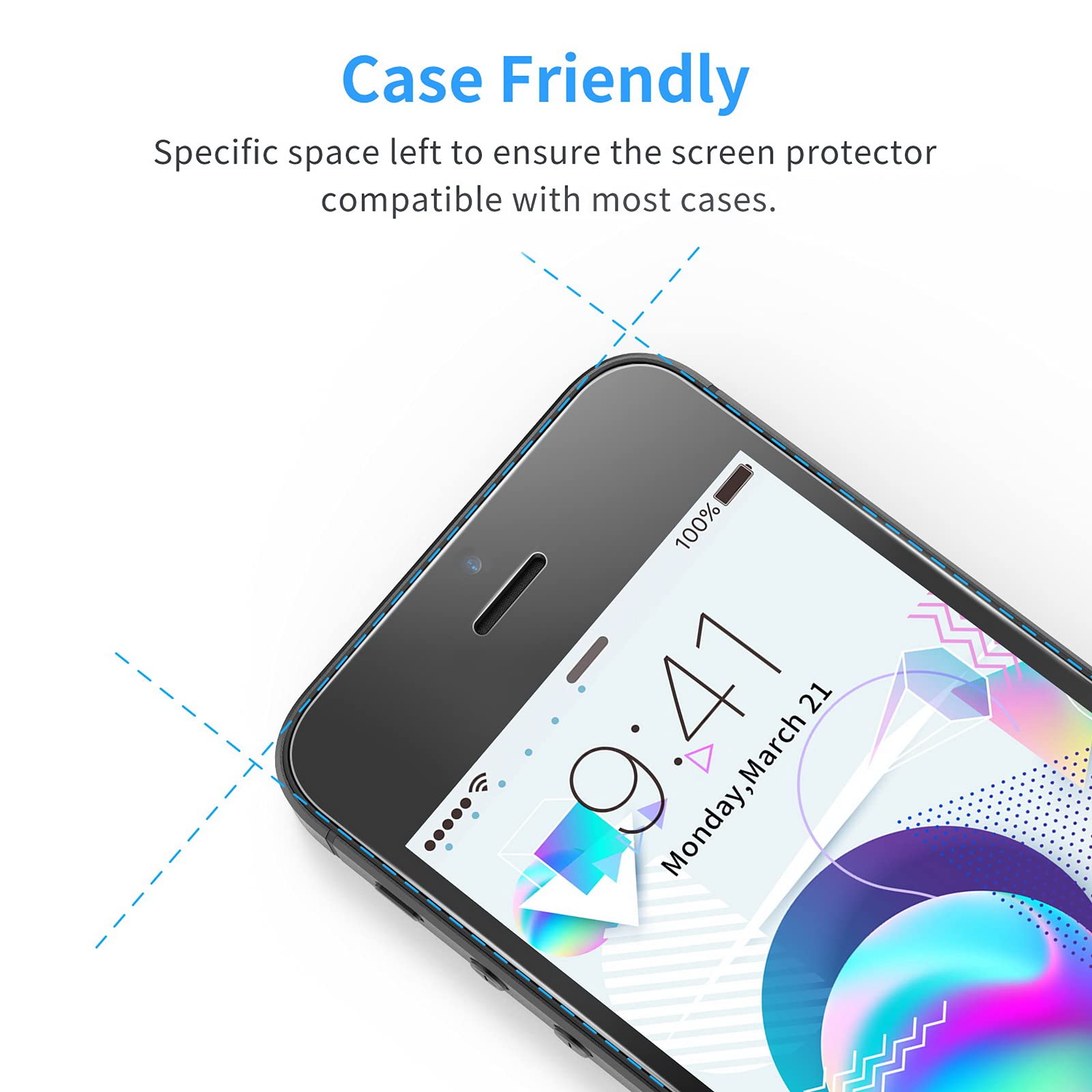 N NEWTOP [1 Pezzo] Pellicola GLASS FILM Compatibile Per Apple IP - Foto 9