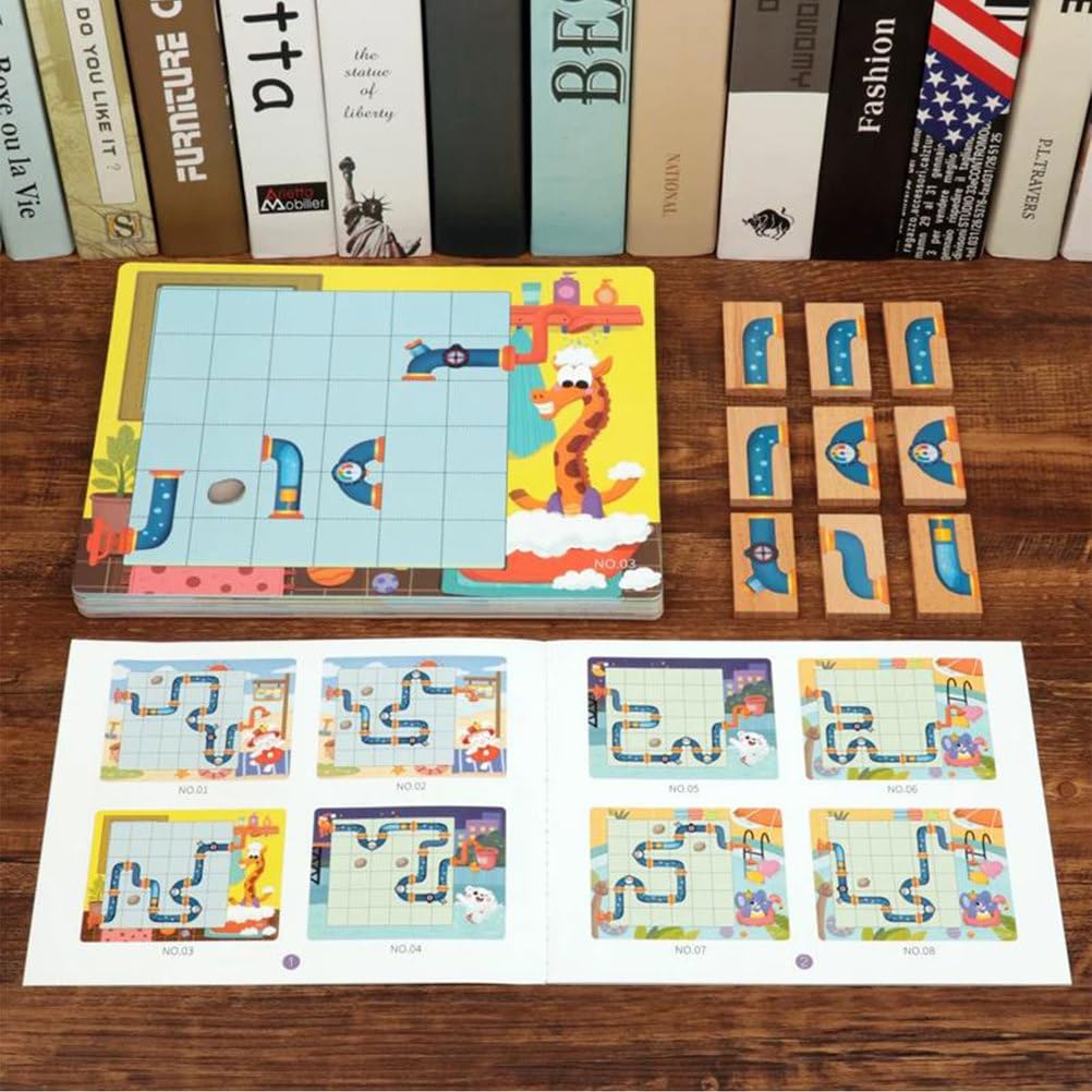 Jeu de Puzzle Labyrinthe en Bois Montessori
