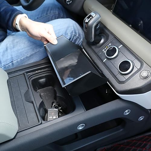 Caja de almacenamiento de consola central de automóvil ABS para Land Rover Defender 110 2020-2021 (estilo 1)