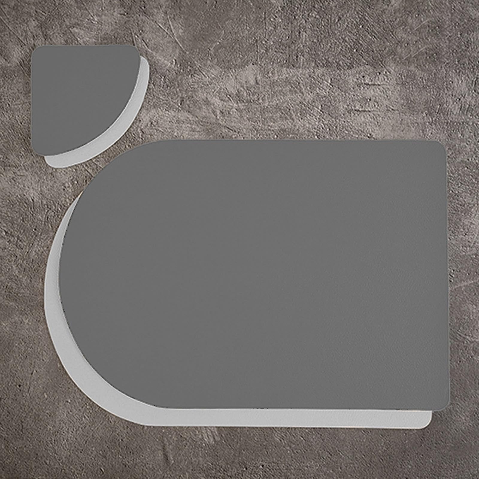 Sets de table gris aspect uni 30x44 cm lot de 6 pour décoration table moderne