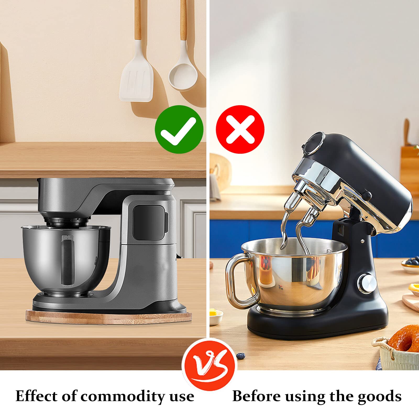 Bamboe glijplank voor Kitchen Aid Artisan 4,5-5 Quart Tilt