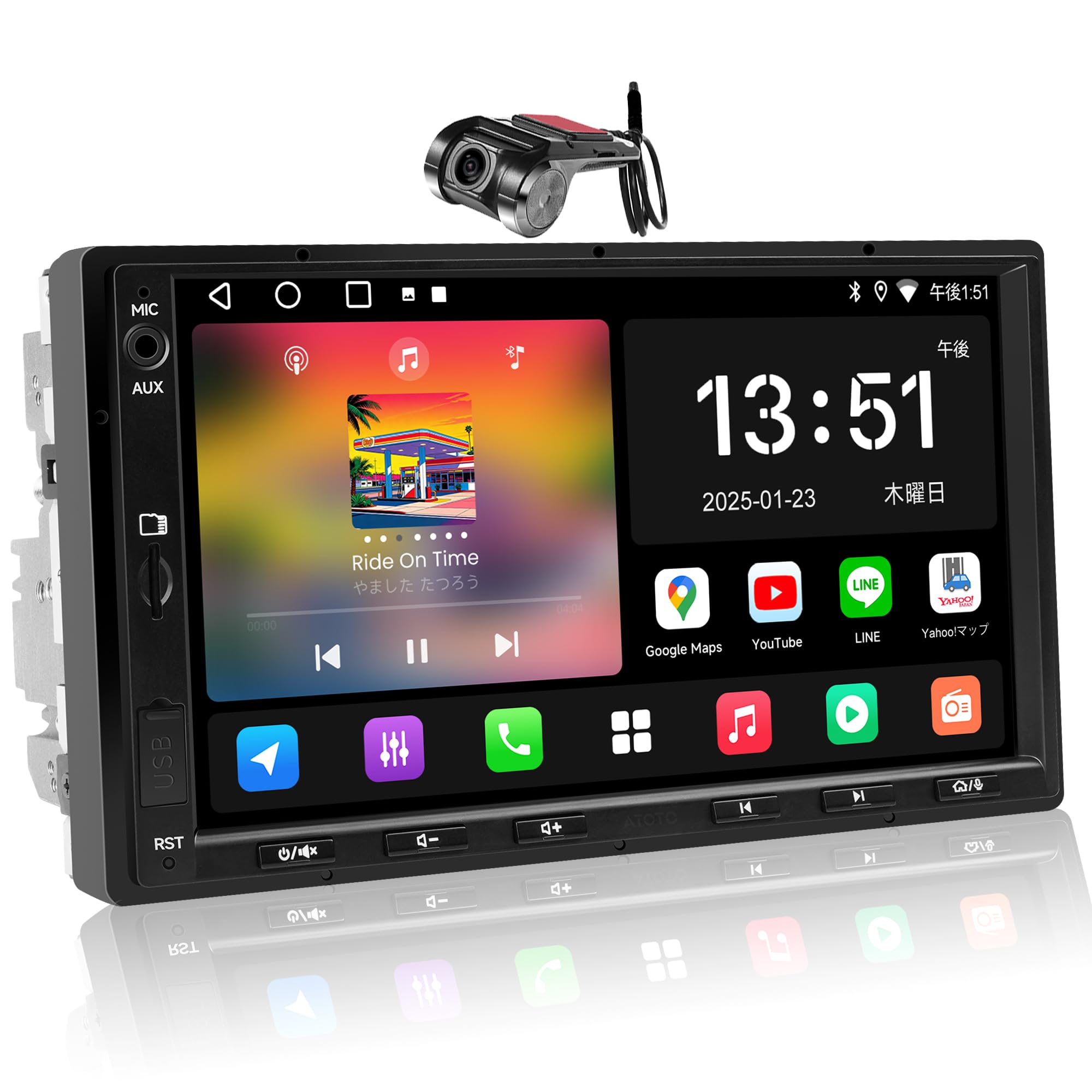 Amazon.co.jp: ATOTOEXCEL A5L 7インチ Android カーナビ 2DIN