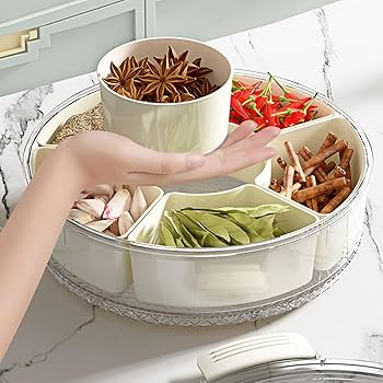 Amazon.co.jp: 分割スナックトレイ - 6 コンパートメントの