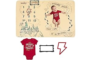 Harry Potter Baby Bodysuit and Milestone Blanket