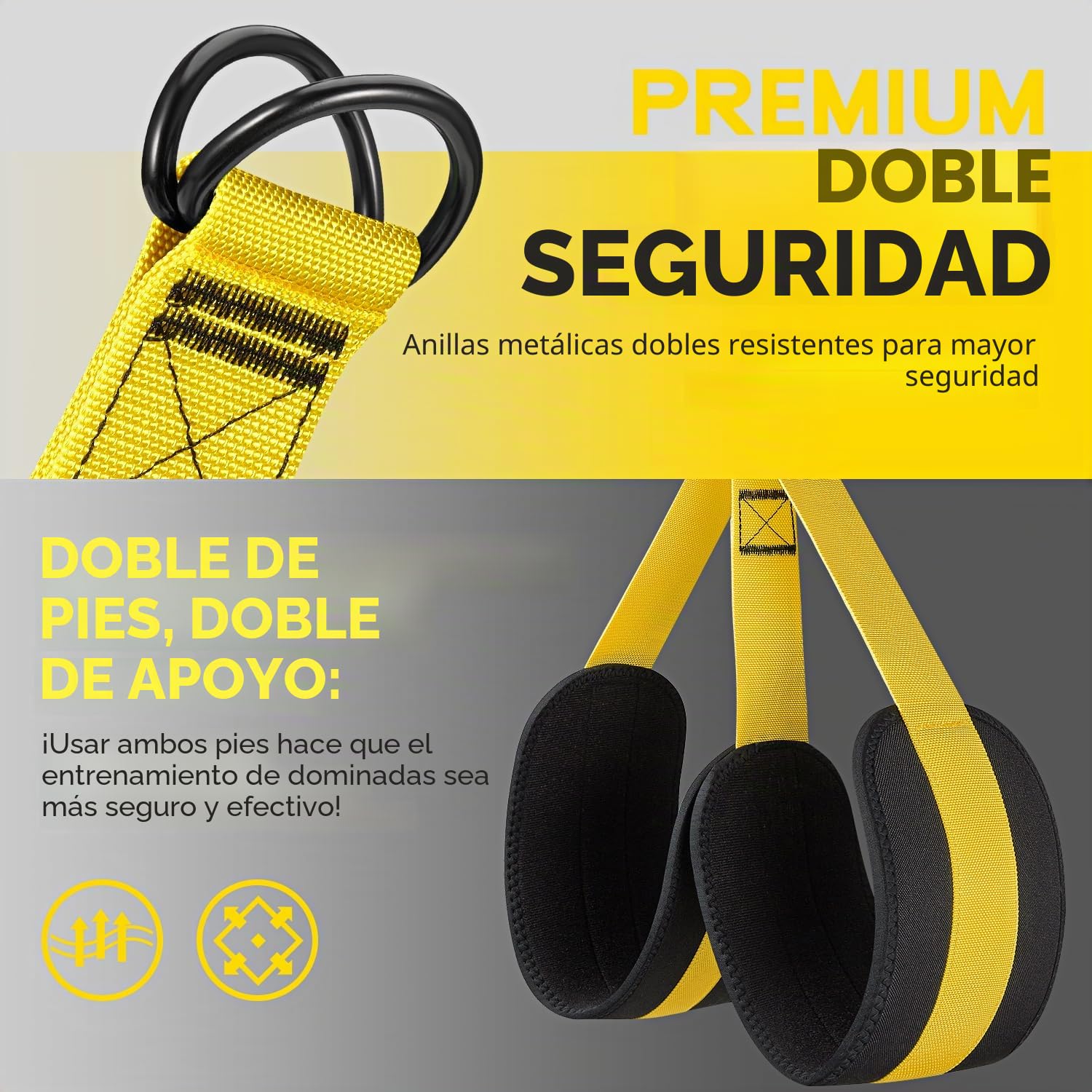 HOXWC Bandas de asistencia para dominadas, banda de resistencia ajustable y resistente para dominadas, 3 bandas de dominadas, cómodo soporte de pies/rodillas, bandas de asistencia para dominadas