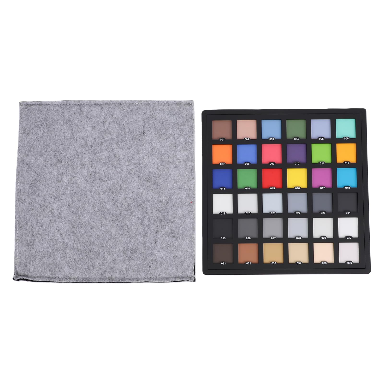 Dpofirs Color Checker Kamera-Farbkorrekturkarte, 8,3 X 8,3 Zoll Farbkalibrierungskarte mit 36 ​​Feldern für Foto- und Videofarbgenauigkeit