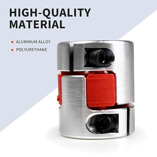 Miniatura 4 de RATTMMOTOR 3 piezas de acoplamiento de eje flexible de ciruela de 0.250 in a 0.394 in D25L30 0.250x0.394 in Acoplador de aluminio de mandíbula Eje