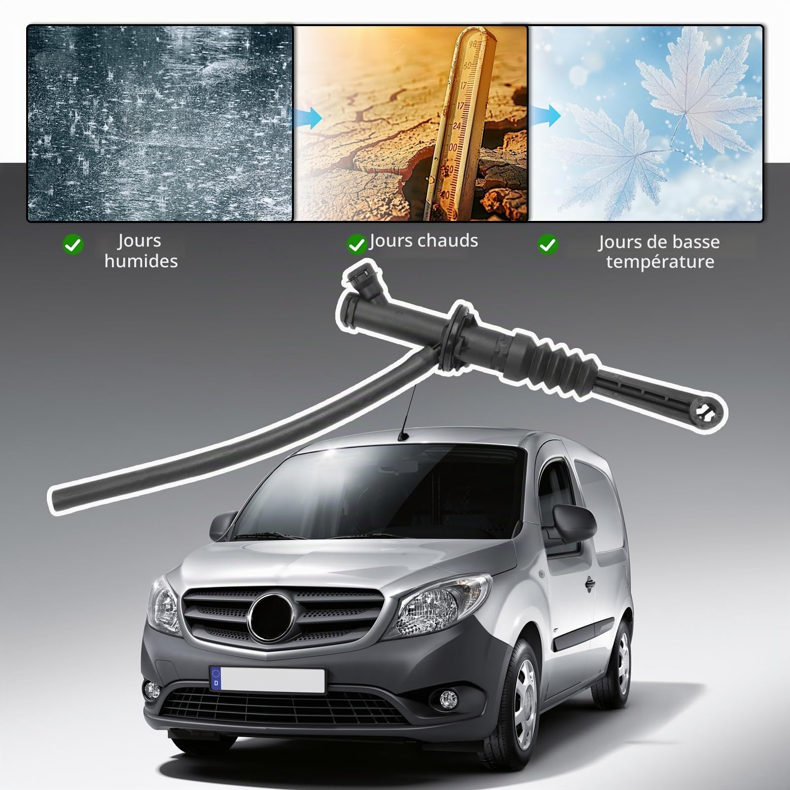 Émetteur Embrayage Avec Flexible Pour CITAN BOx 2012-/CITAN Combi 2012-, CITAN Mito(415) 109 CD12012-, KANGOO/GRAND KANGOO 2008- OE:4152900013 306101984R