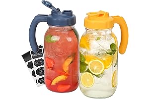 Pampered Chef Mason Jar Pitcher with Plunger