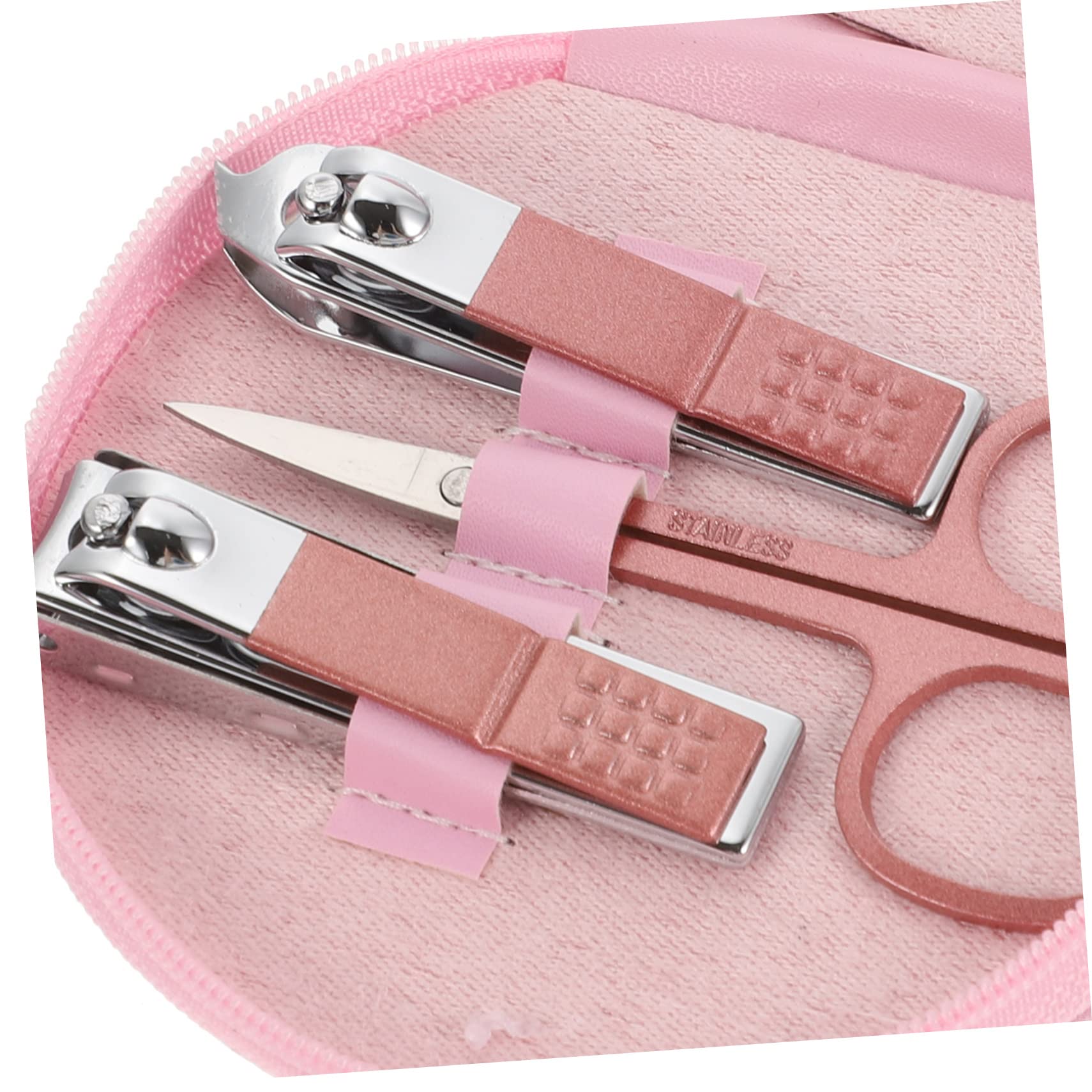 Healeved 4sets Kit Per Manicure e Pedicure Custodia Cartoon Set Per Unghie Inossidabile e Portatile Per