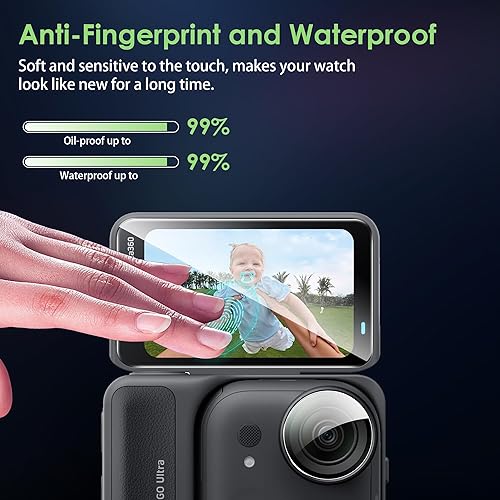 Miniatura 4 de Protector de pantalla para Insta 360 GO Ultra HD vidrio templado, antiarañazos, alta definición transparente, para Insta 360 GO Ultra (paquete de