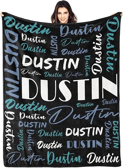 Personalized Blankets for Kids with Names Customized Blankets with Name for Adult Custom Blanket Gift for Birthday Christmas Valentines Day Gift