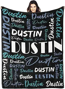 Personalized Blankets for Kids with Names Customized Blankets with Name for Adult Custom Blanket Gift for Birthday Christmas Valentines Day Gift