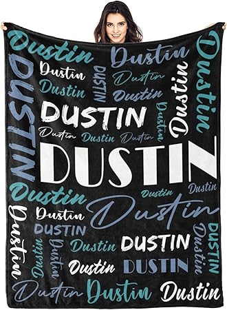 Personalized Blankets for Kids with Names Customized Blankets with Name for Adult Custom Blanket Gift for Birthday Christmas Valentines Day Gift