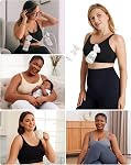 Momcozy Pumping Bra Les mains libres, 2-in-1 Pompes & Soutien-gorge de soins infirmiers confortable & Ajustable pour Medela, Lansinoh XS-XXL