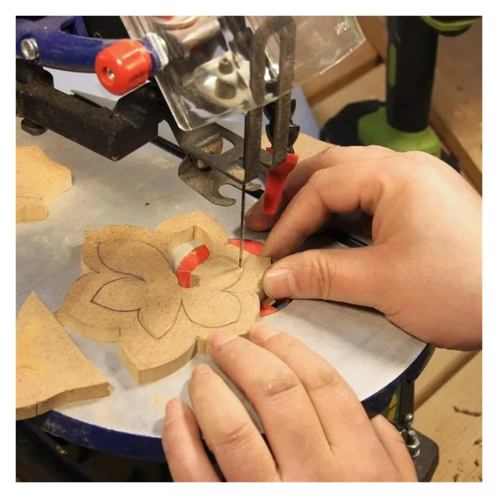 Curved Saw Blade Flower Drawing Woodworking