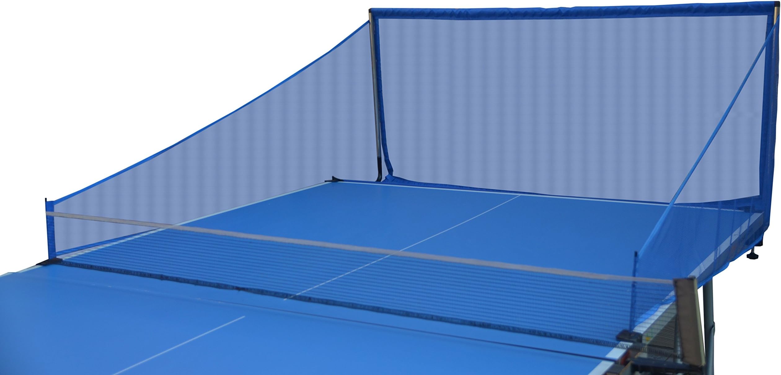 Table Tennis Catch Net: robot equipment. Catches balls during solo training: serve, multiball, robot practice. Includes closeable hole for placing robot trainer.