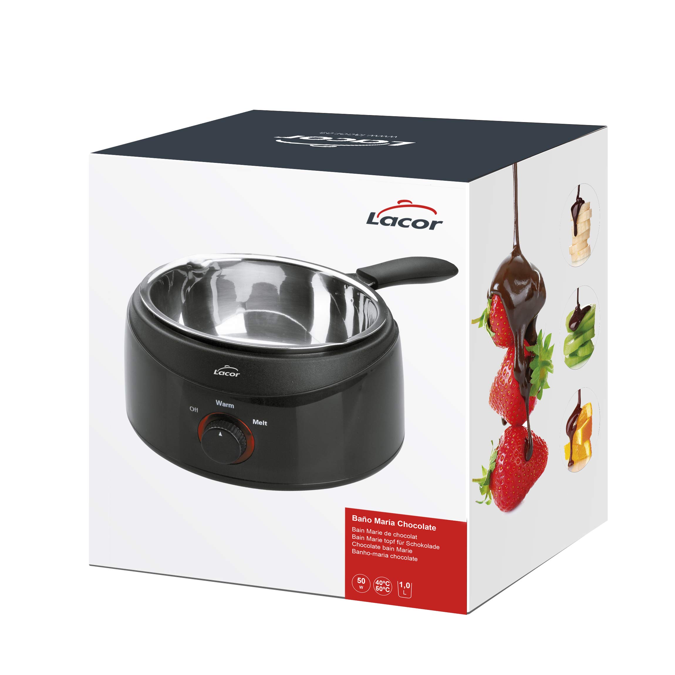 Lacor 69317- Bagnomaria Cioccolato 70 W