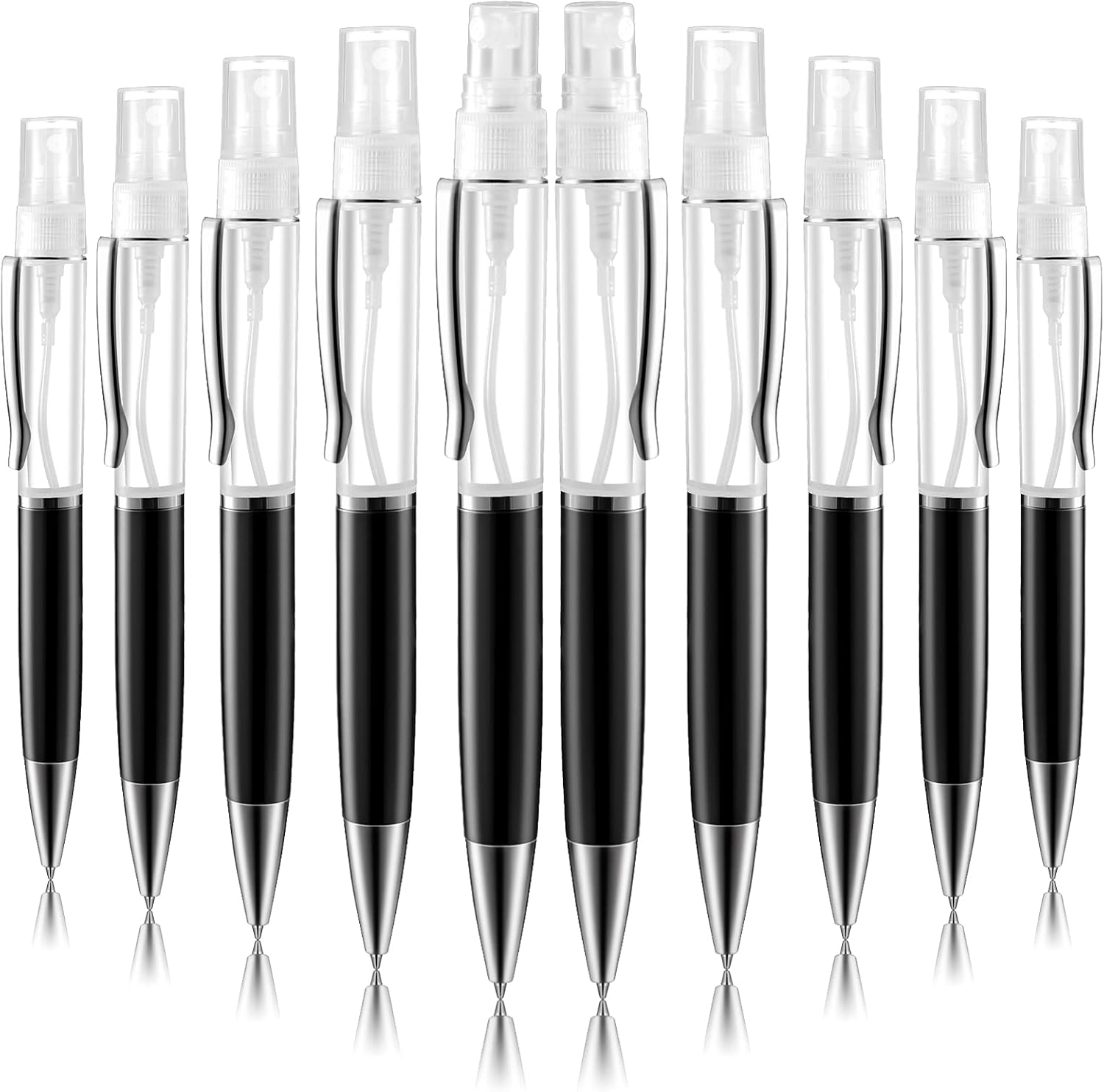 10 Pieces Ballpoint Pens spray Refillable and Retractable