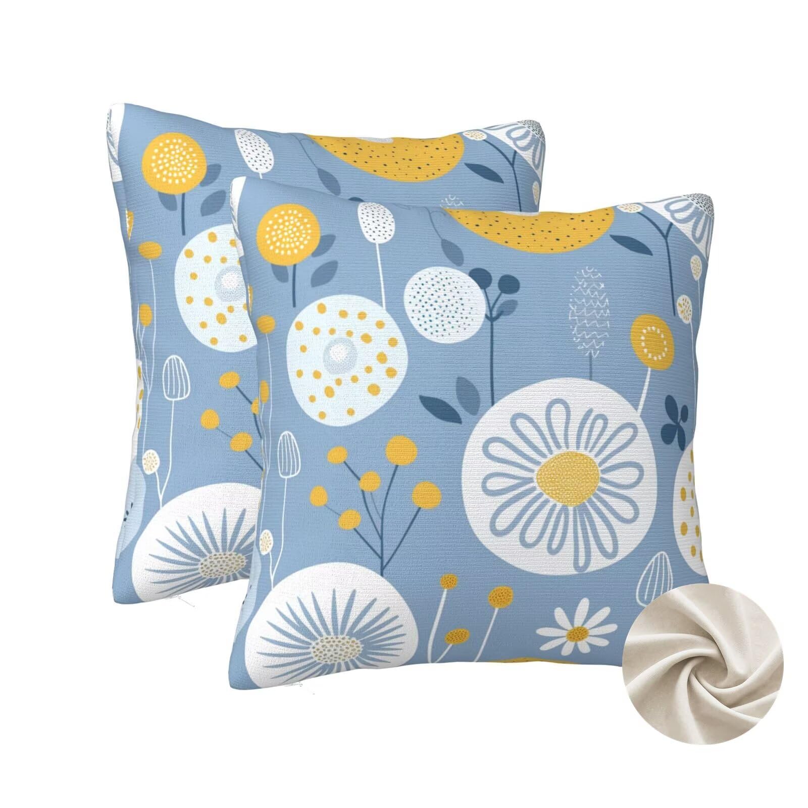 Housses de coussin 40x40 cm lot de 2 lavables pour protéger le canapé