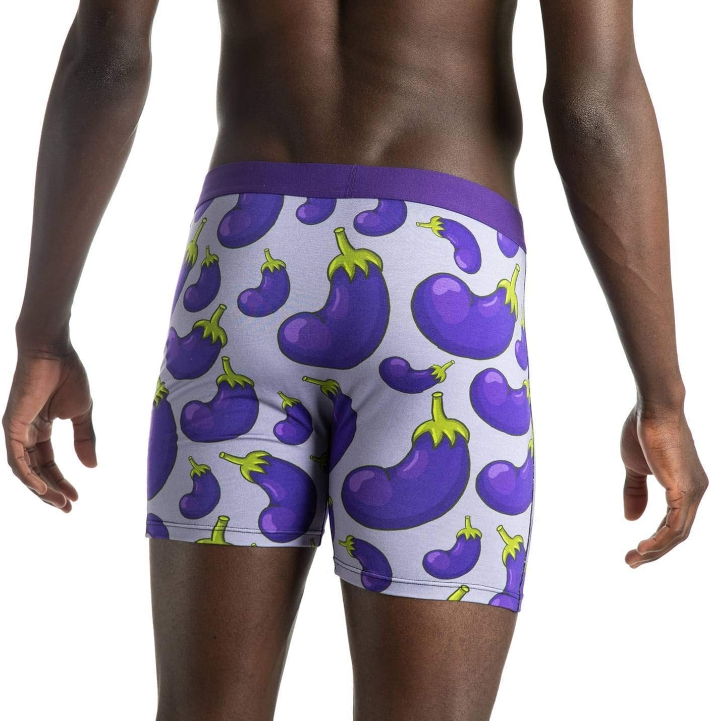 Good Luck Undies Men's Eggplants Boxer Brief Underwear : Clothing, Shoes & Jewelry