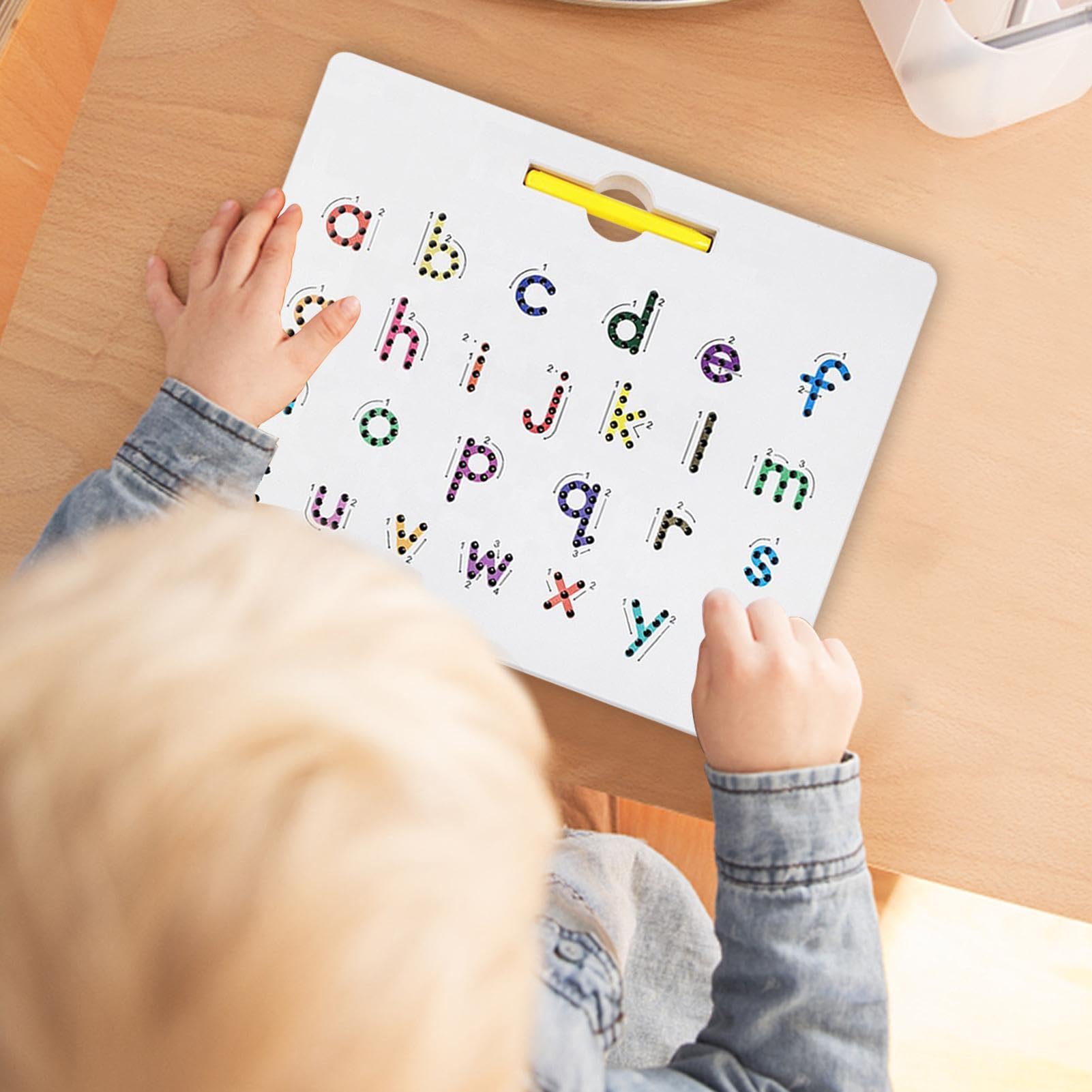 Tableau magnétique de l'alphabet - Kit d'apprentissage double