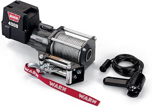 Miniatura 2 de WARN 94000 4000 DC Series 12V Cabrestante eléctrico con cable de acero 732" de diámetro x 43' de longitud, capacidad de 2 toneladas (4,000 lb)