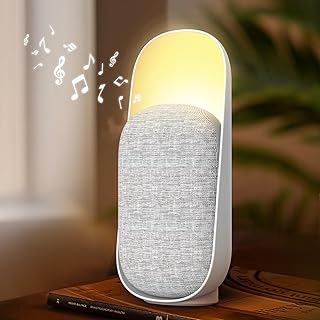 Gemmac 3 en 1 Enceinte Bluetooth + Veilleuse + Machine Ă  Bruit Blanc, Enceinte Bluetooth pour Chambre Ă  Coucher avec Veilleuse Rechargeable pour Enfants