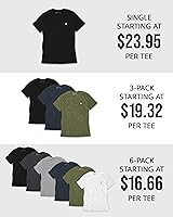 Vista 4 de INTO THE AM Mens T Shirt with Logo - Short Sleeve Crew Neck Soft Fitted Tees S - 4XL Fresh Classic Basic Tshirts