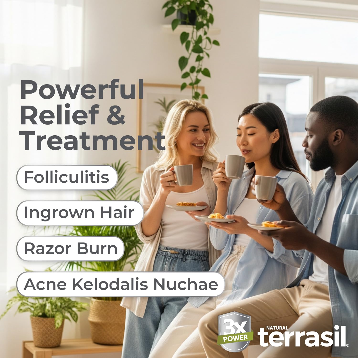 terrasil Folliculitis Treatment 2-product Kit: Folliculitis Cream + Daily Folliculitis Soap Bar, Dermatalogist Tested 1.7 oz + (75gm bar, 3 Count)
