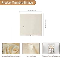 Vista 2 de eFond Estopilla de 9 pies cuadrados de grado 100 paños de queso para colar, reutilizables, lavables, sin pelusa y malla ultra fina, sin blanquear