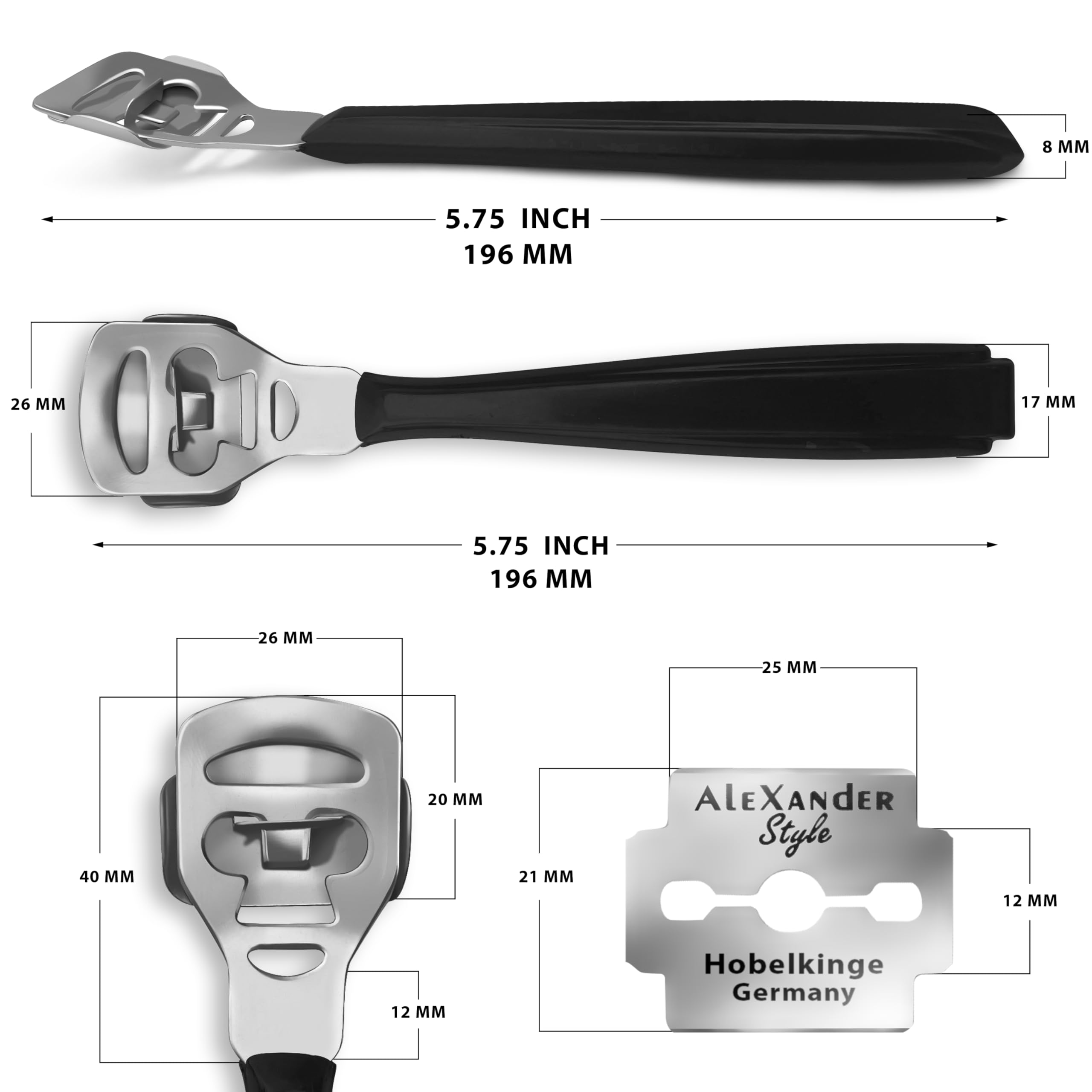 BONDI BLADES - 3 Pack Dermaplaning Razors - Peach Fuzz hair removal - smooth glowing skin - remove dead skin cells