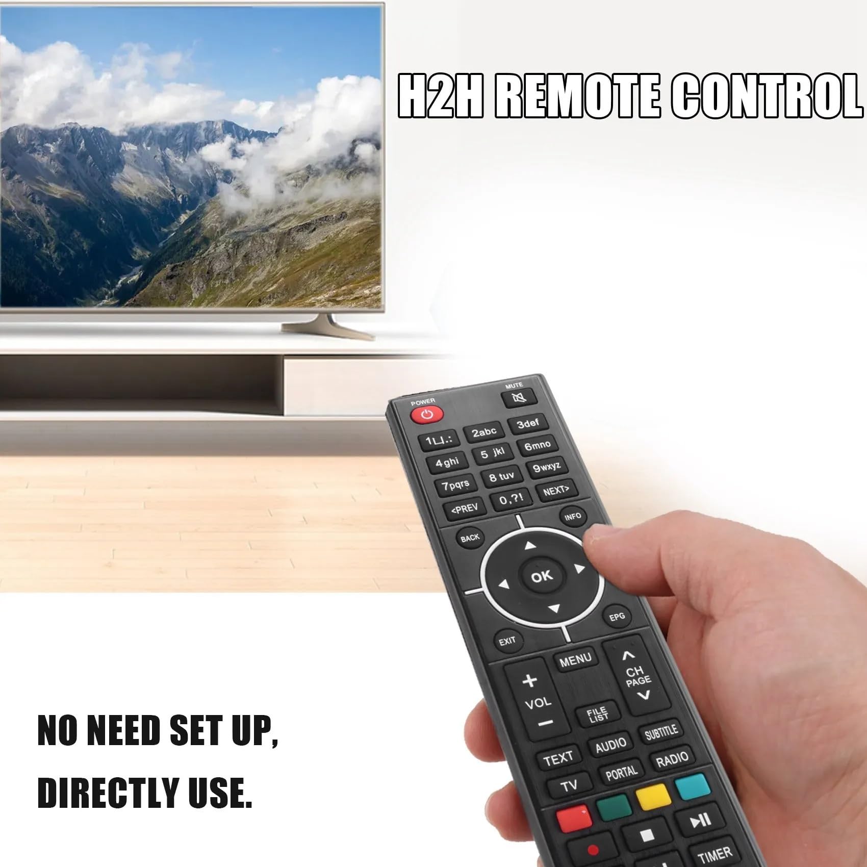 Telecomando Universale Wireless Per Decoder Zgemma Star H5, H2S, HS, H2H, H52TC, H4, H7, HS