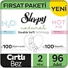 Sleepy Natural Double Soft Fırsat Paketi Bebek Bezi 2 Numara Mini 96 Adet