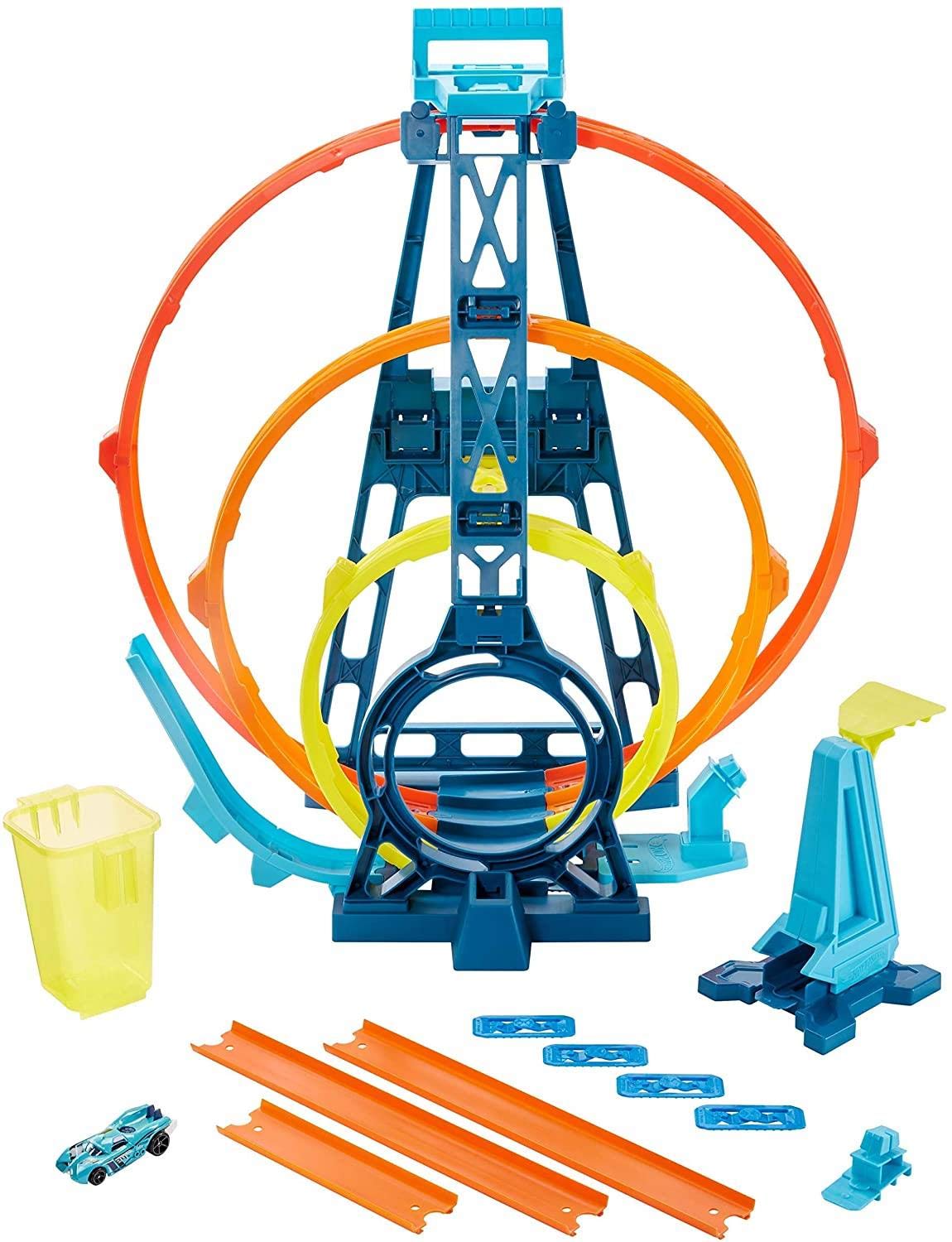 Mattel Hot Wheels Track Builder Unlimited Triple Loop zestaw